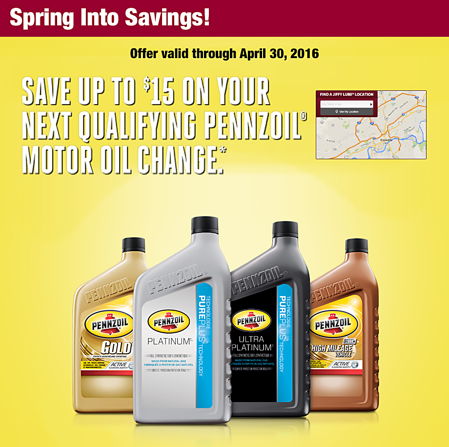 Jiffy Lube Knoxville Pennzoil Discount